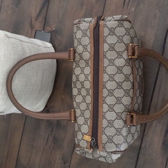 Authentic Vintage Gucci Interlocking GG Monogram Supreme Boston Doctor Satchel - Picture 7 of 12